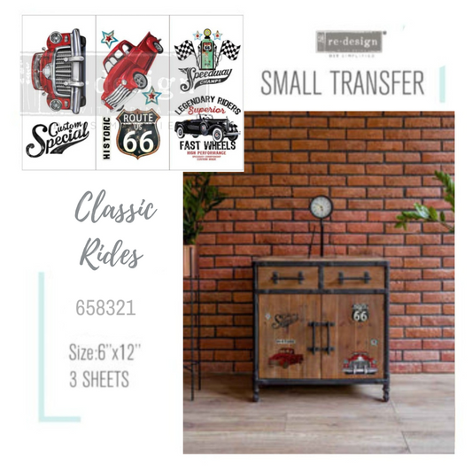 SMALL DECOR TRANSFER® - CLASSIC RIDES