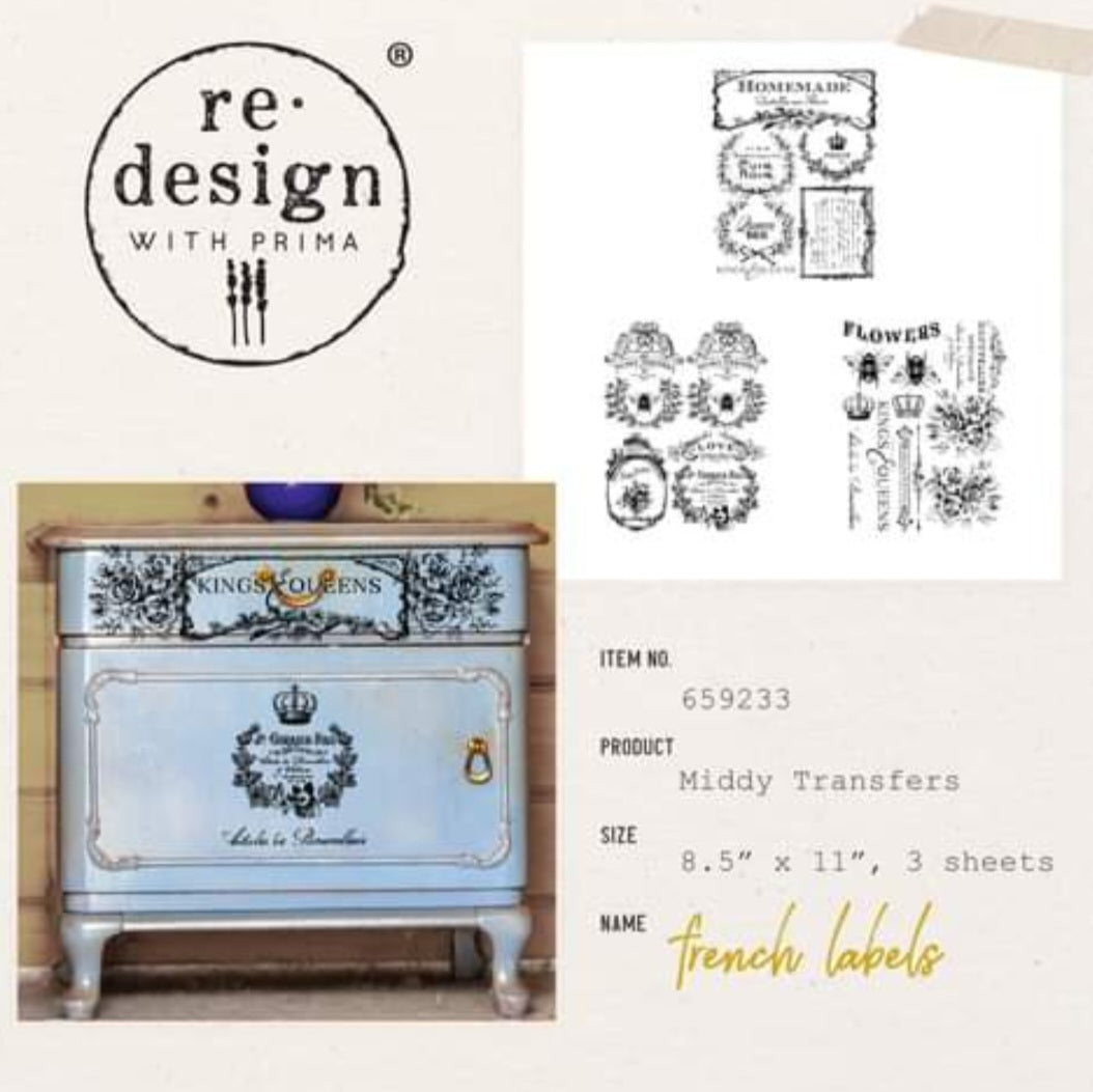 MIDDY DECOR TRANSFER® – FRENCH LABELS