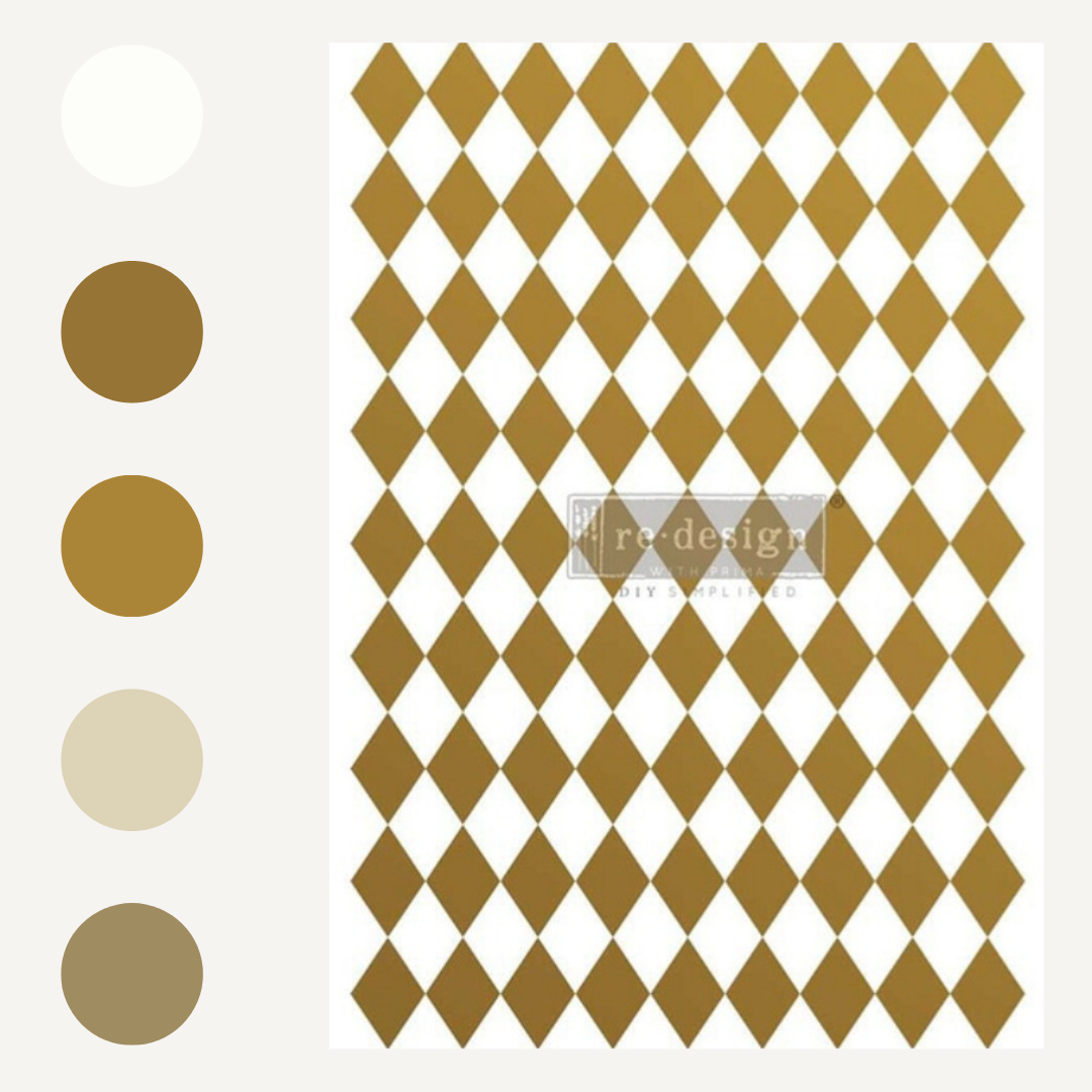 DECOR TRANSFER® - GOLD HARLEQUIN