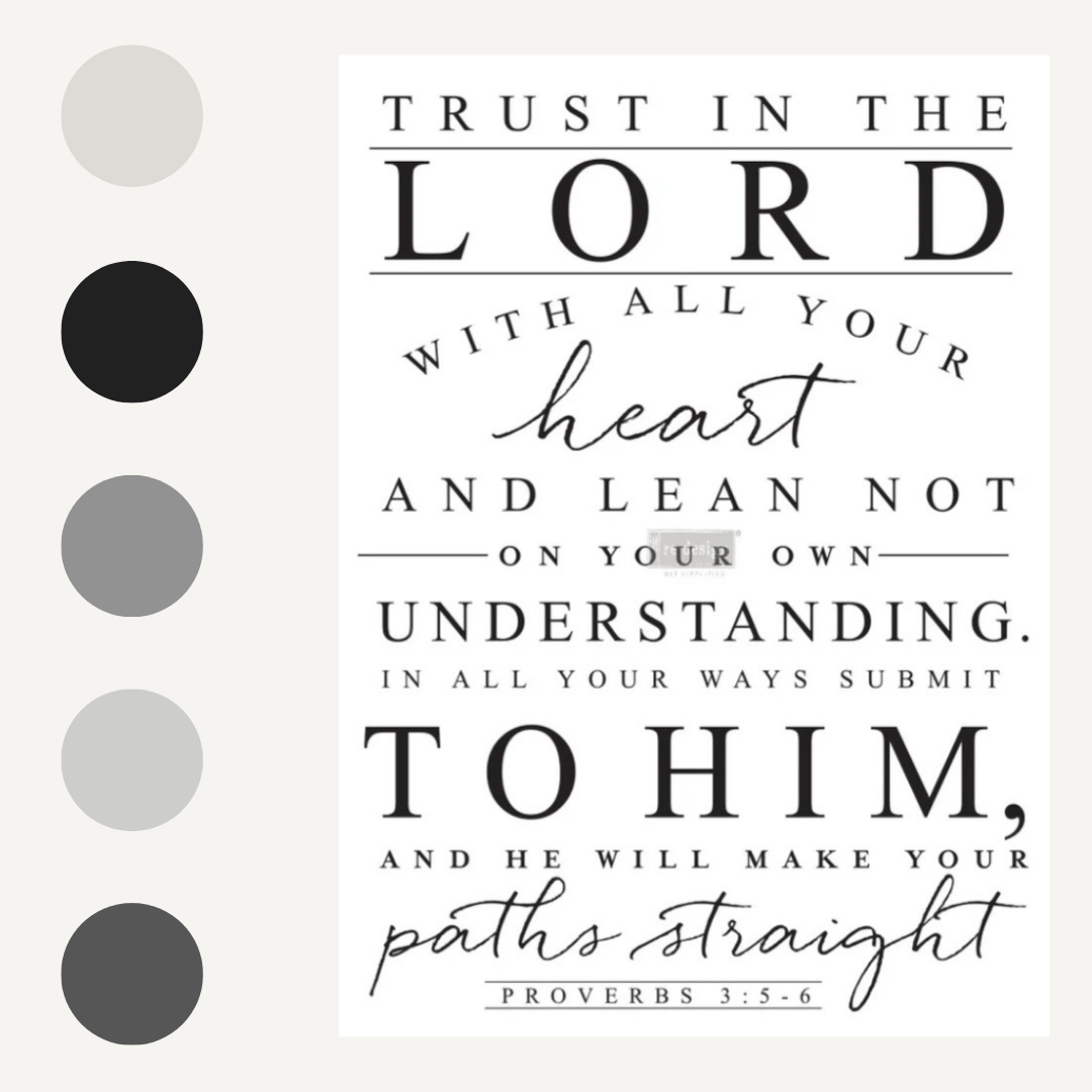 DECOR TRANSFER® - TRUST IN THE LORD