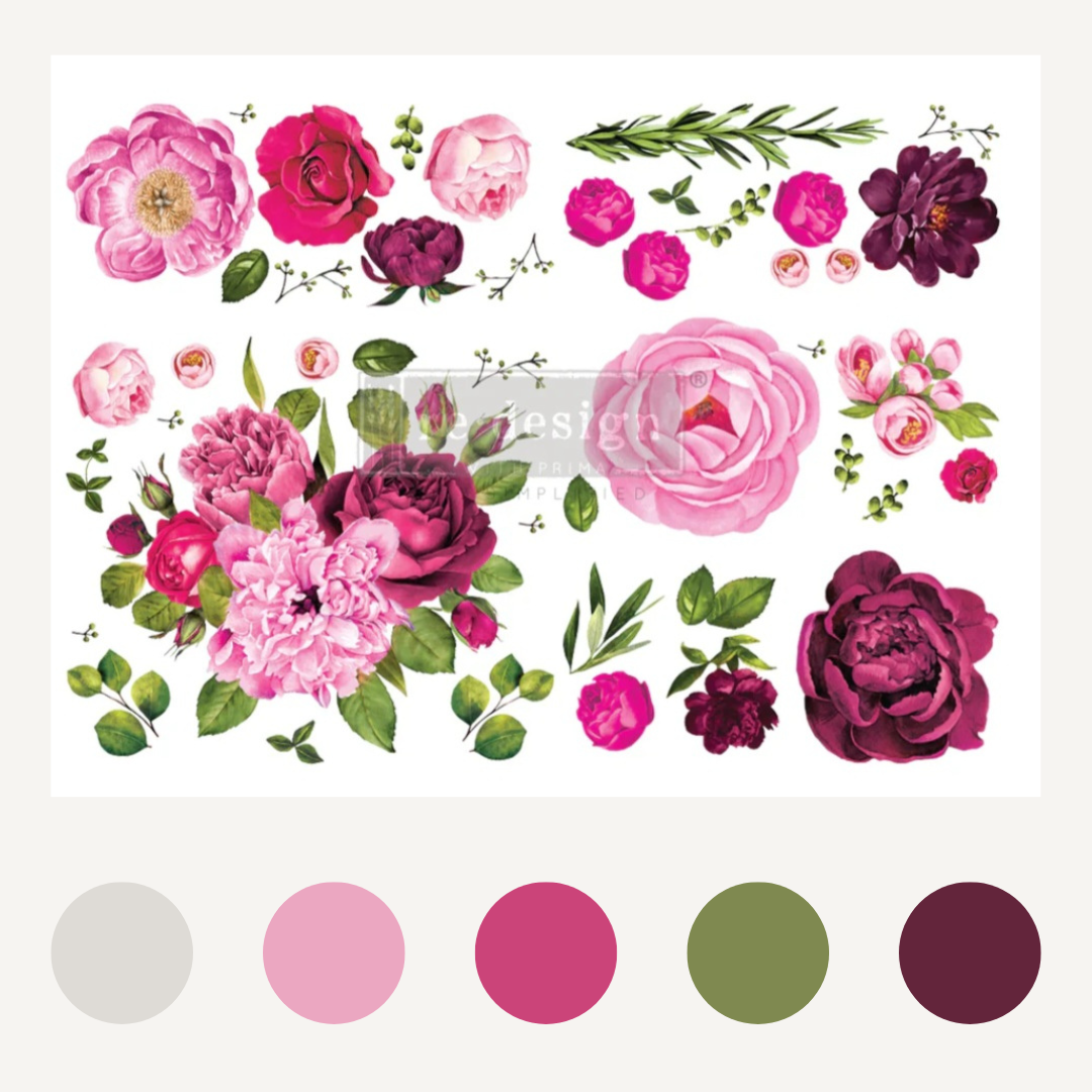 DECOR TRANSFER® - LUSH FLORAL I