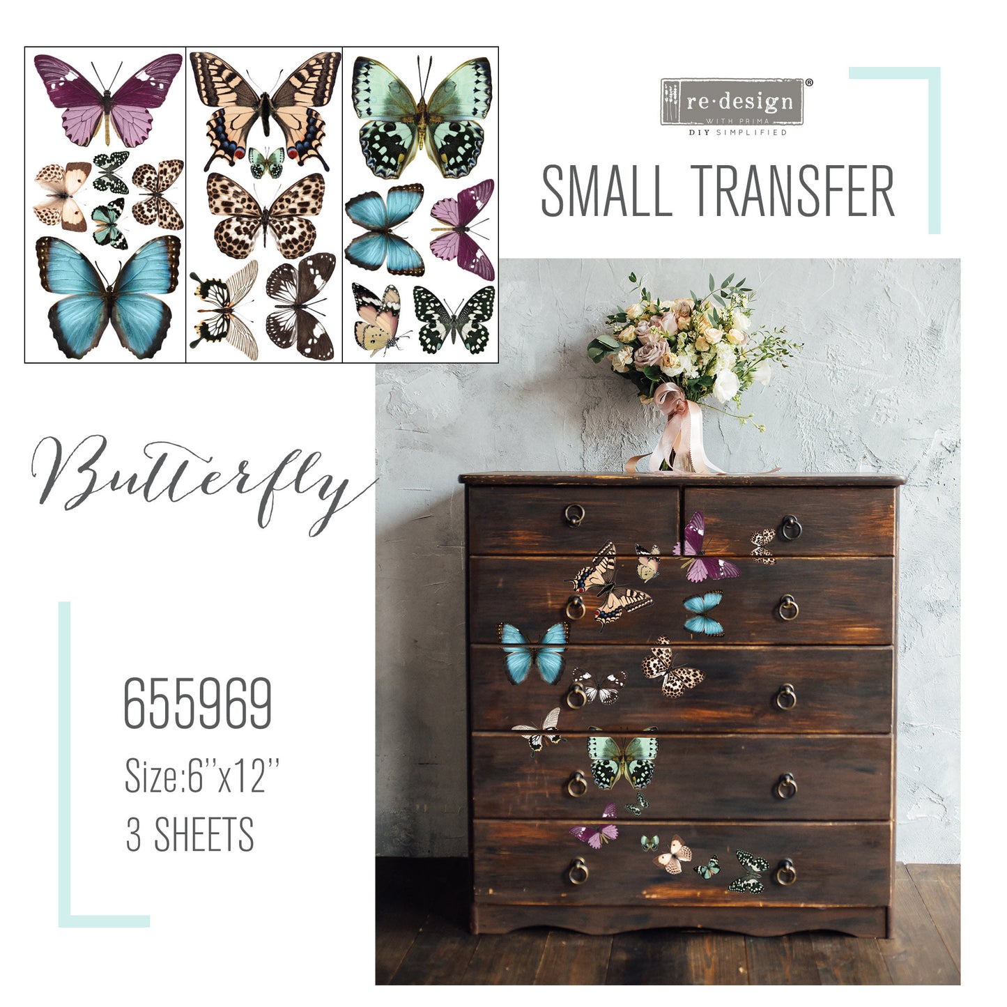 SMALL DECOR TRANSFER® - BUTTERFLY